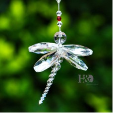 Cute Crystal Dragonfly Rainbow Maker Suncatcher Fengshui Mobile Pendant Gift 756910822347  392099476879
